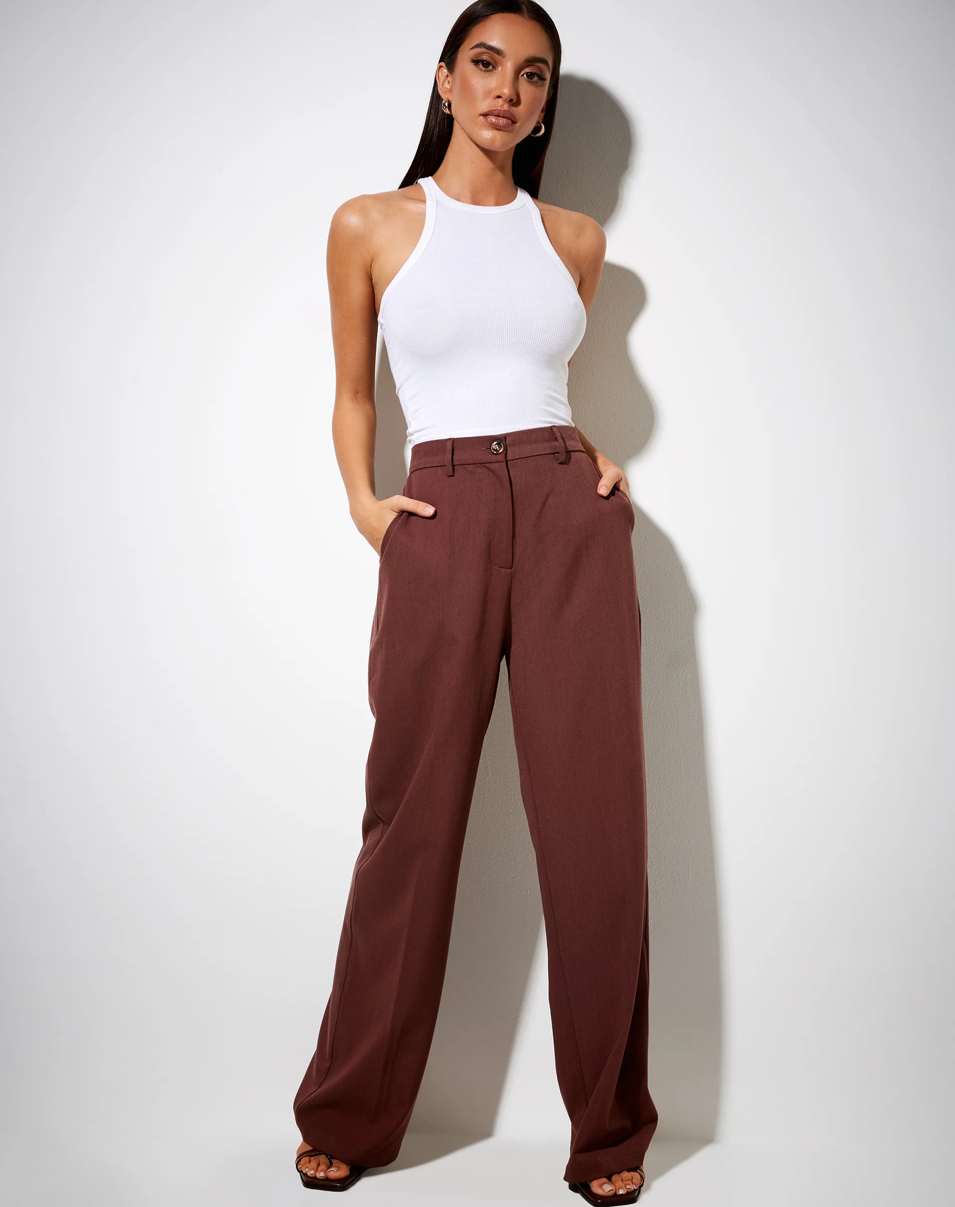 Abba Trouser in Cocoa - Image 2