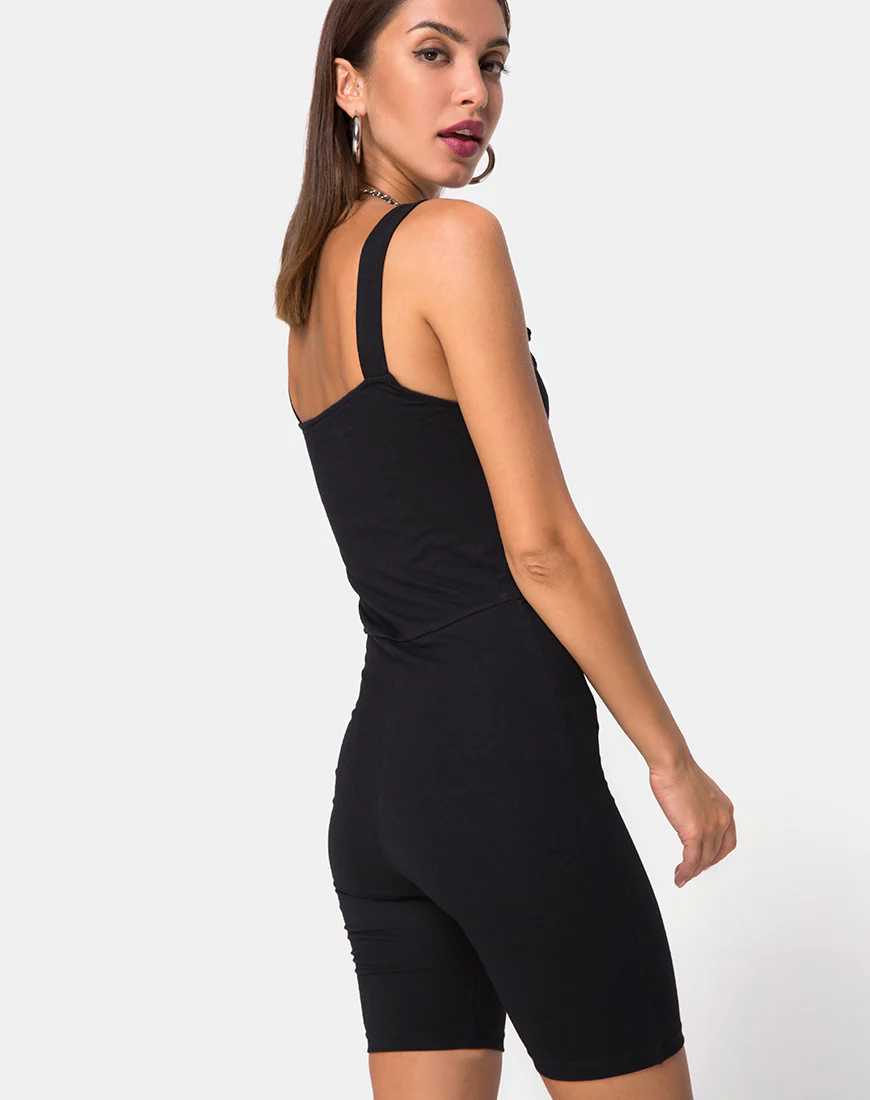 Acrety Unitard in Black Buckles - Image 3