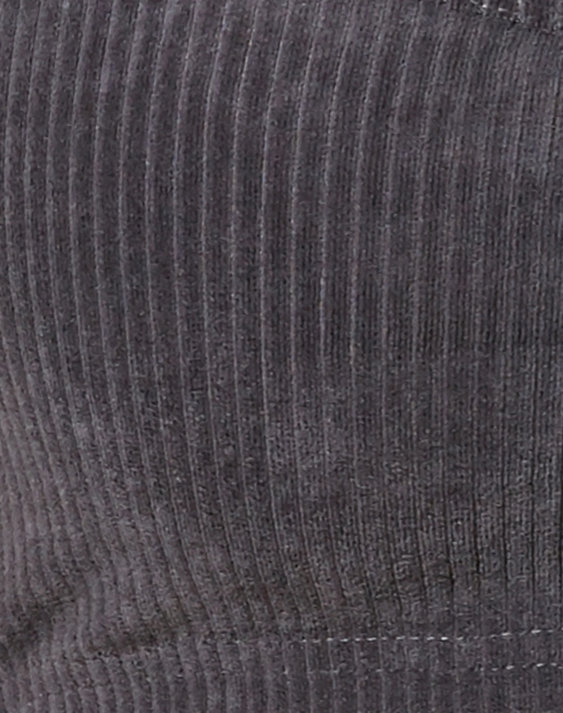 Adda Bralet in Velvet Rib Charcoal Grey - Image 5