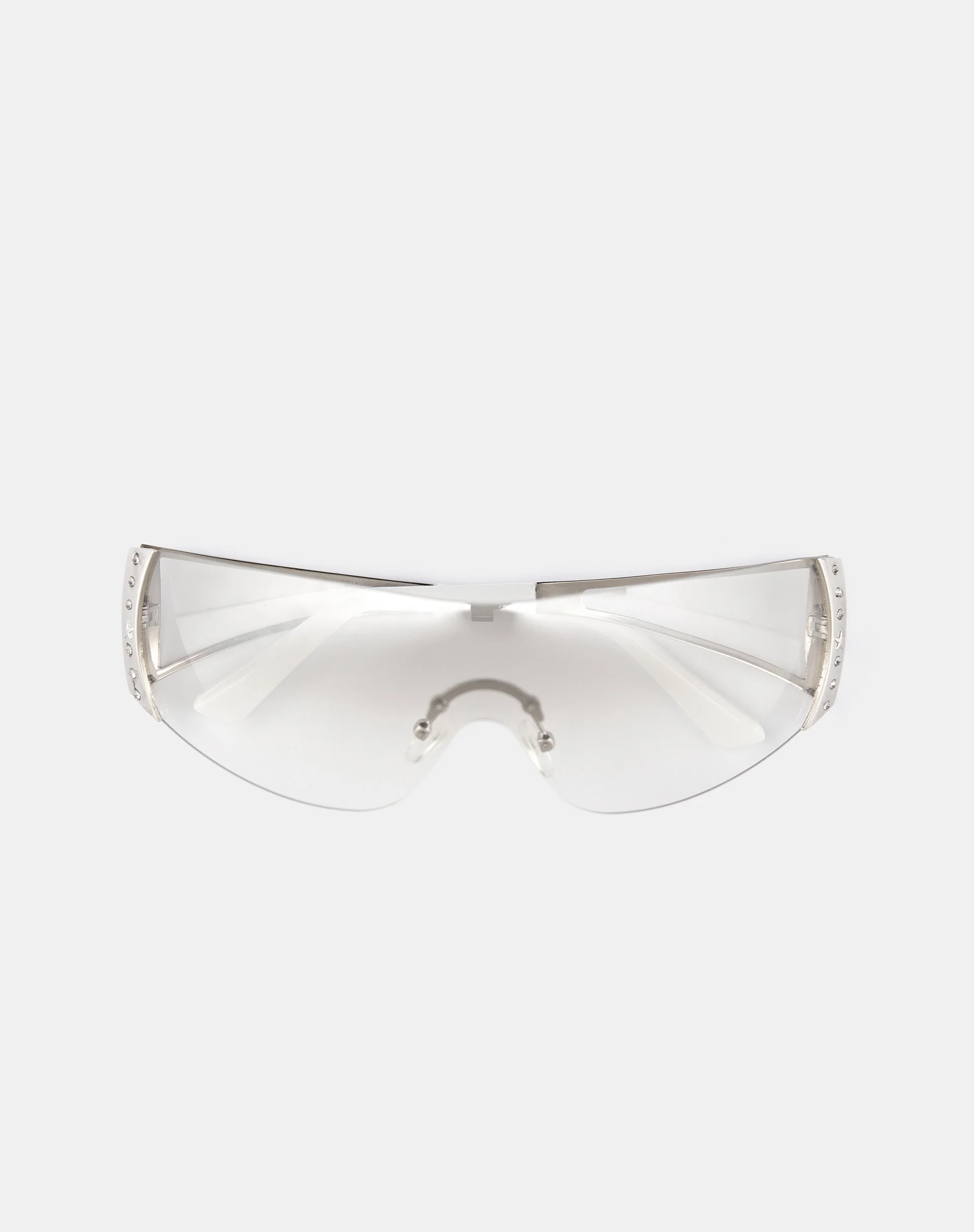 Adley Oversized Sunglasses in White - Image 4