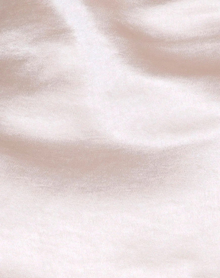 Adoria Crop Top in Satin Ivory - Image 5