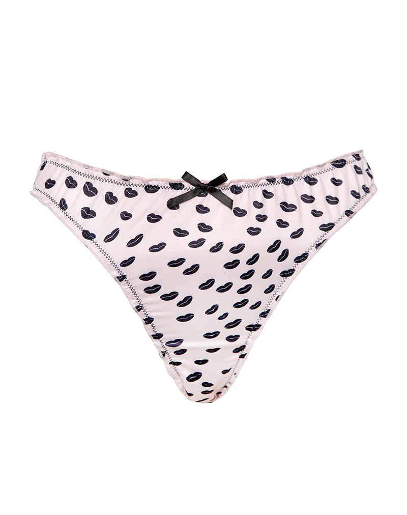 Adrienne Thong in Pink Micro Lips Black - Image 5