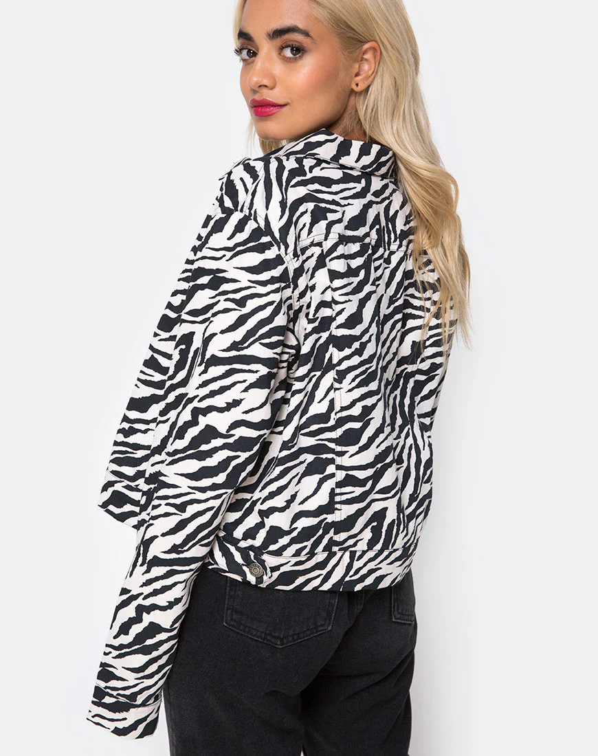 Agatha Jacket in 90's Zebra - Image 3