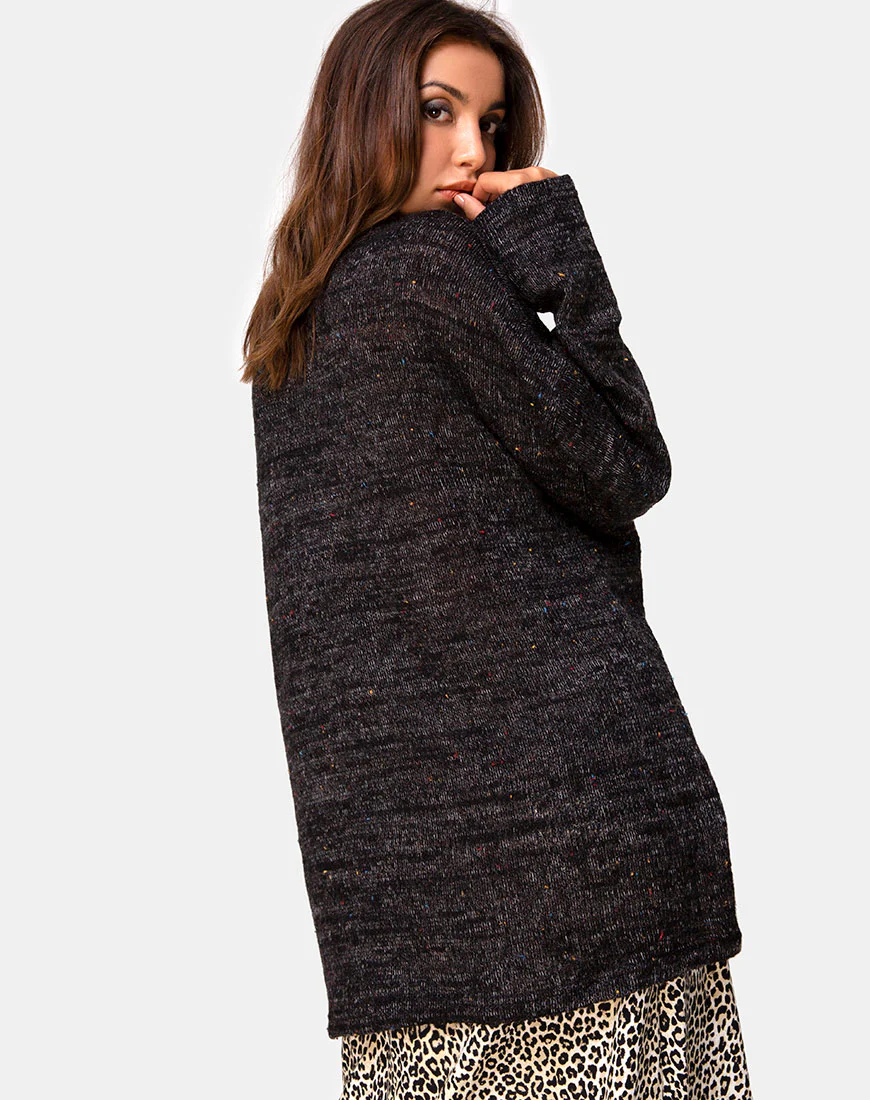 Ajie Jumper in Black Knit - Image 3