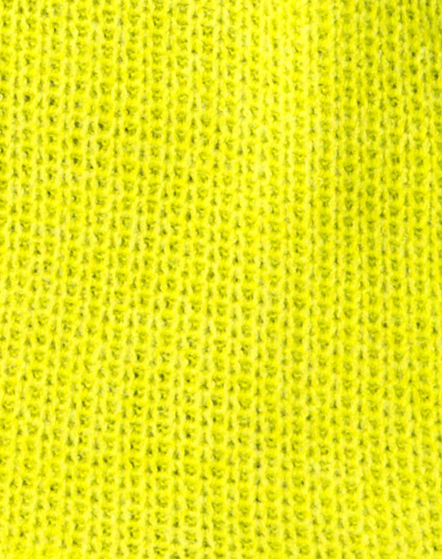 Ajie Oversize Jumper in Lime - Image 5