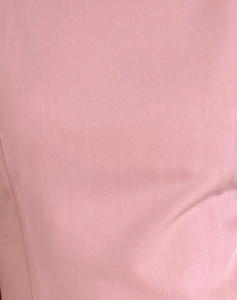 Aketi Mini Dress in Dusky Pink - Image 5