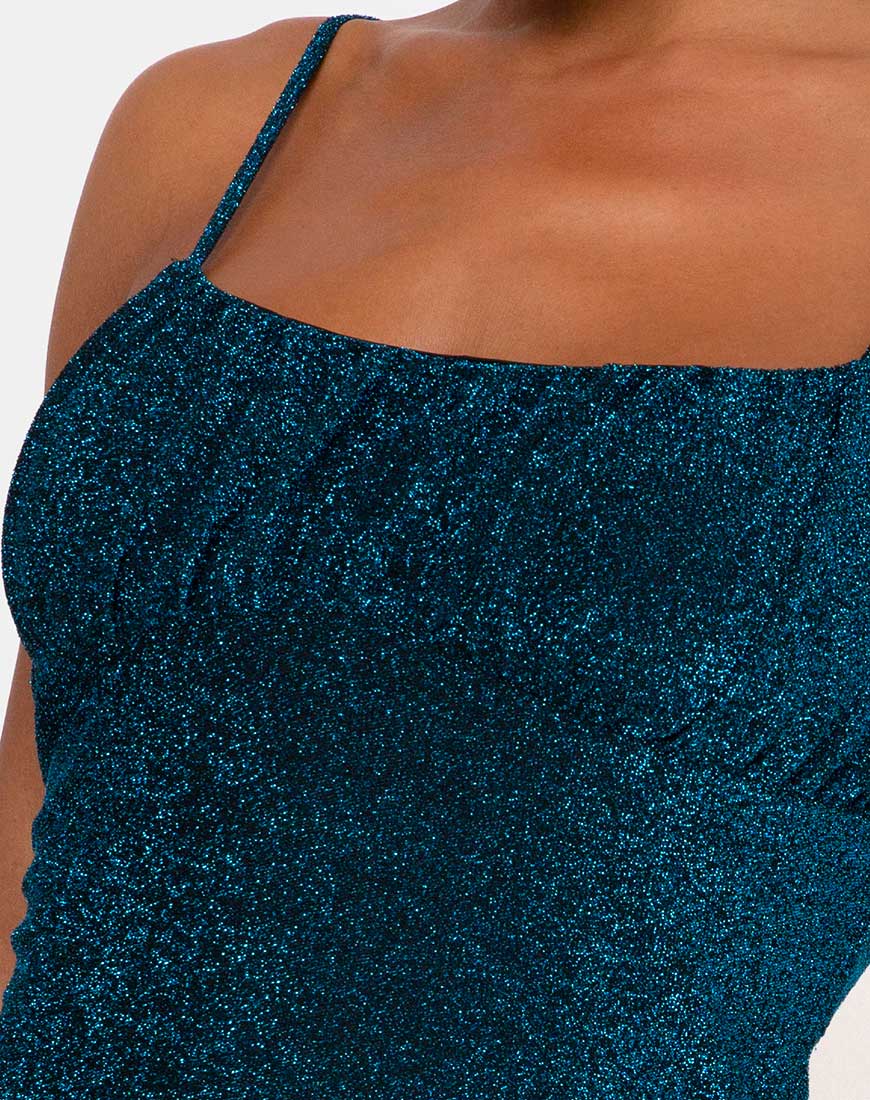 Alene Bodycon Dress in Sapphire Blue - Image 5