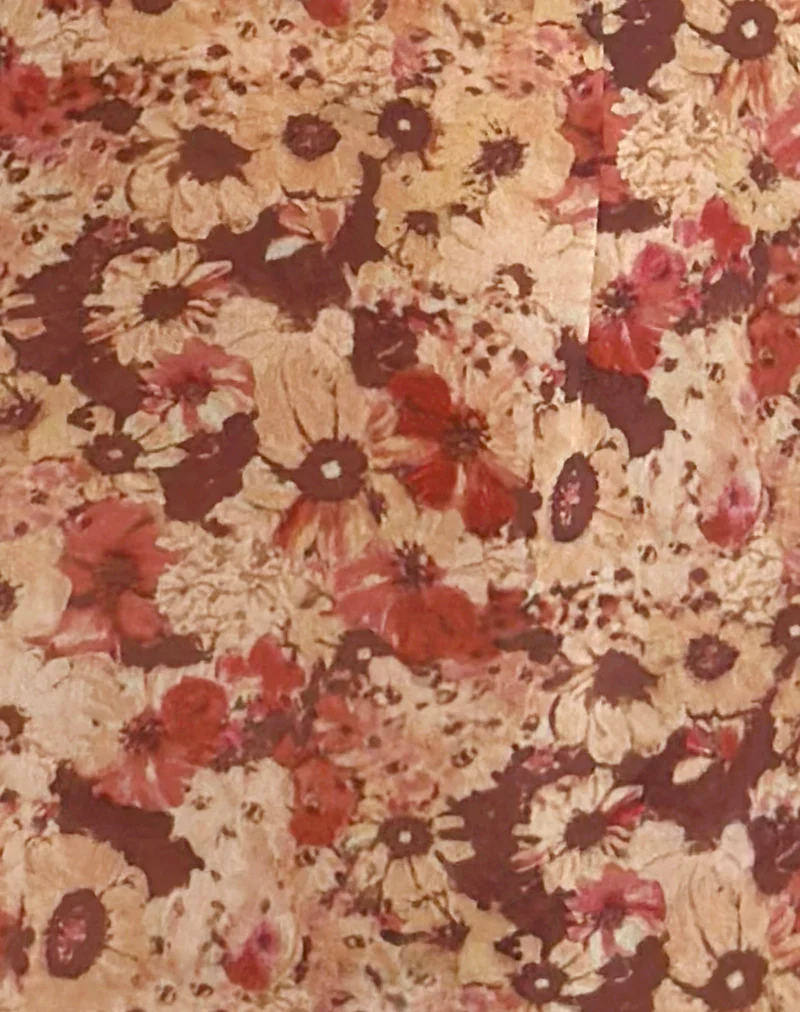 Alette Halterneck Maxi Dress in Chiffon Rusty Flower - Image 6