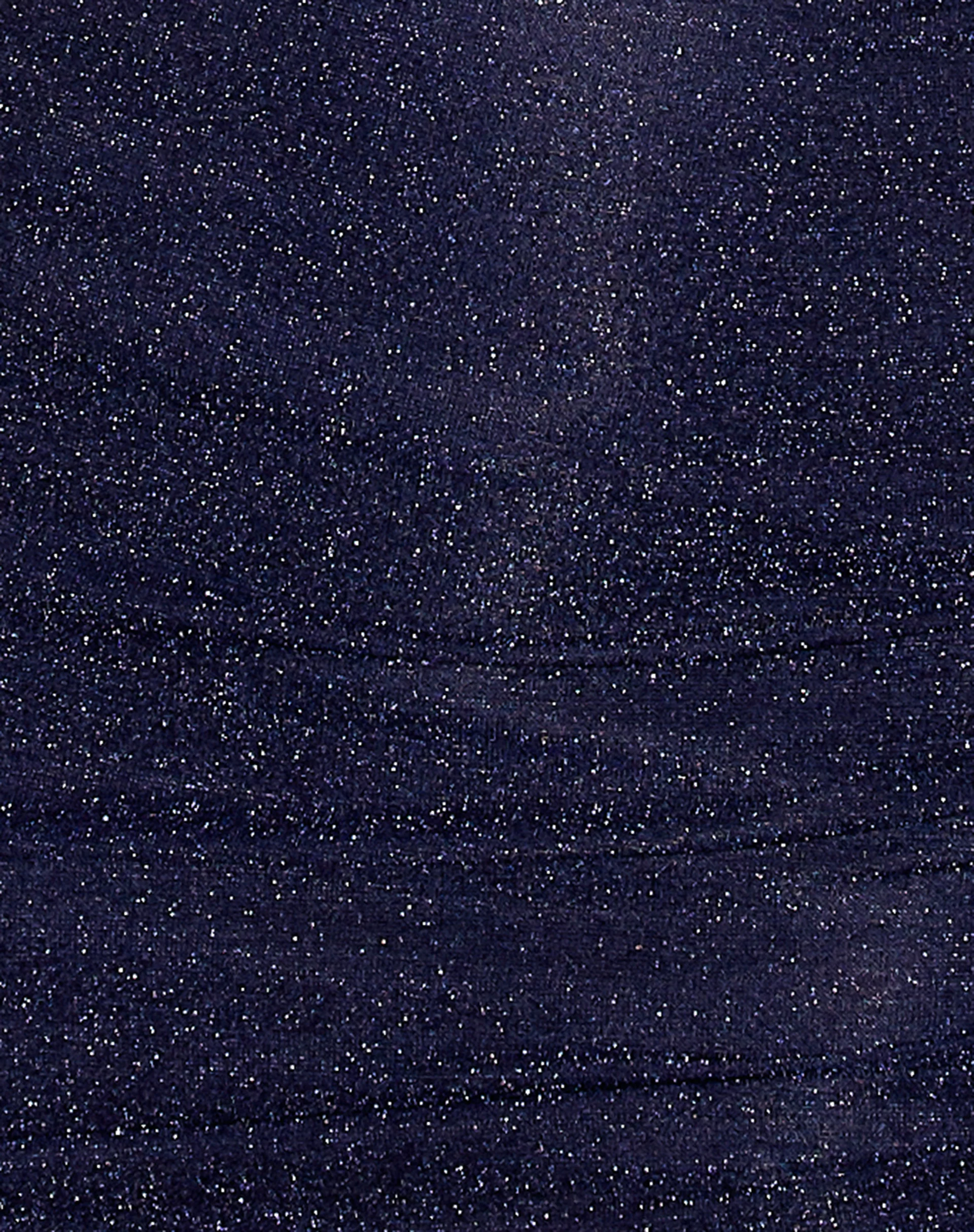 Alexis Bodycon Dress in Glitter Lurex Navy Blue - Image 5