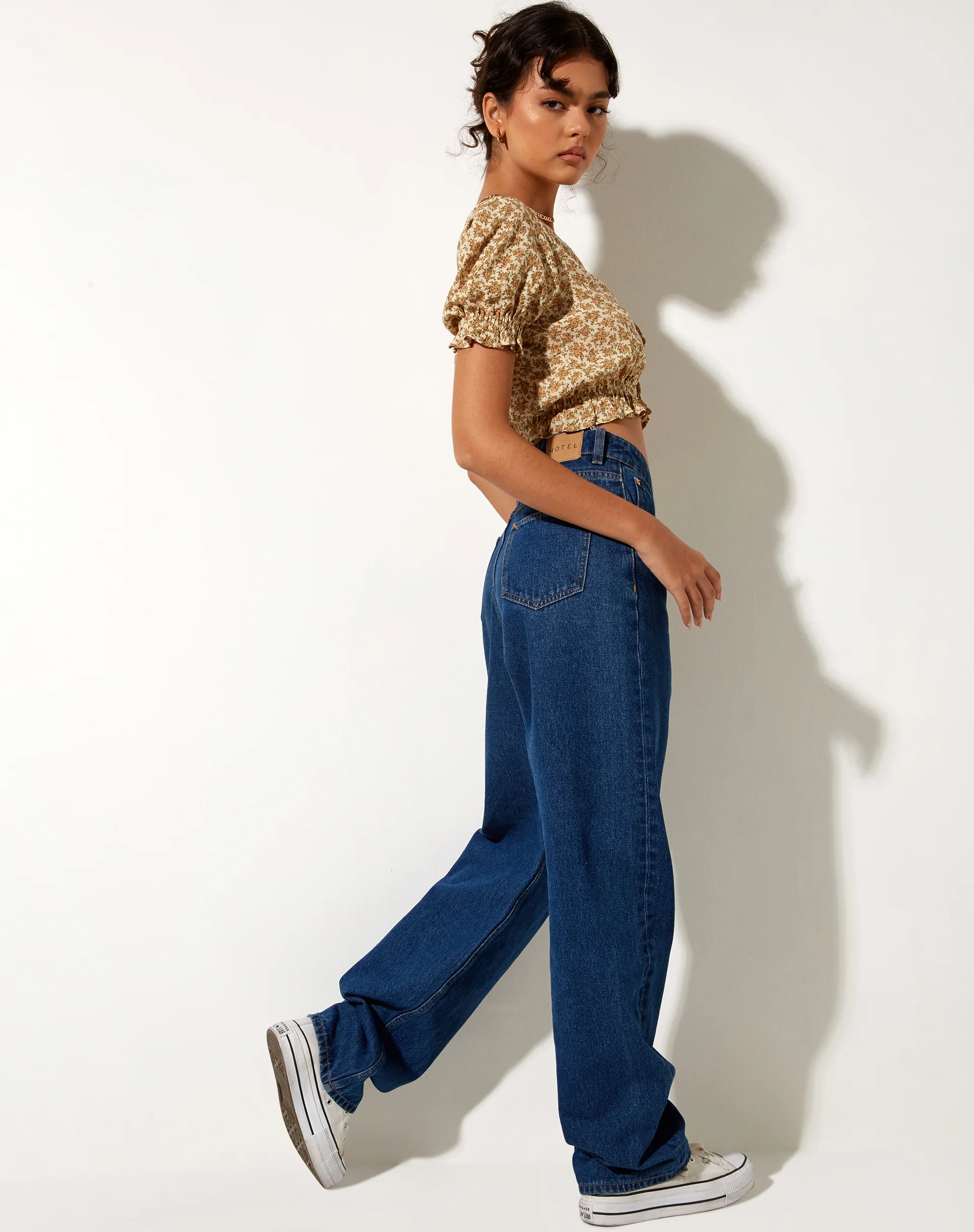 Aley Crop Top in Washed Ditsy - Image 5