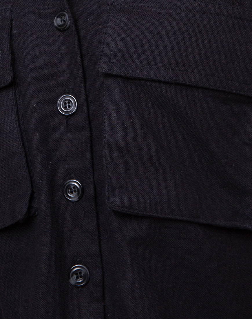 Alka Ultility Shirt in Black - Image 6