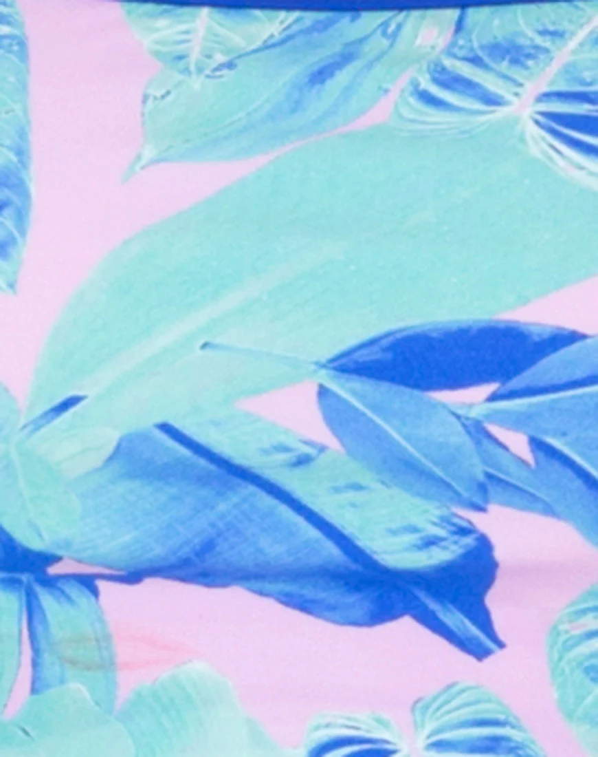 Almond Bikini Top in Palm Glitch - Image 4