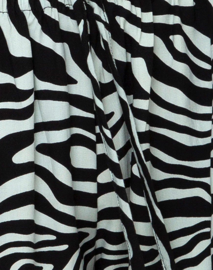 Alvaro Short in Wavey Zebra Mint - Image 9