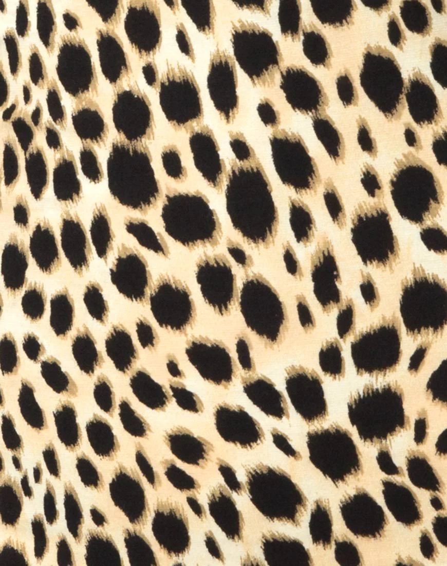 Alvina Bodycon Dress in Cheetah - Image 5