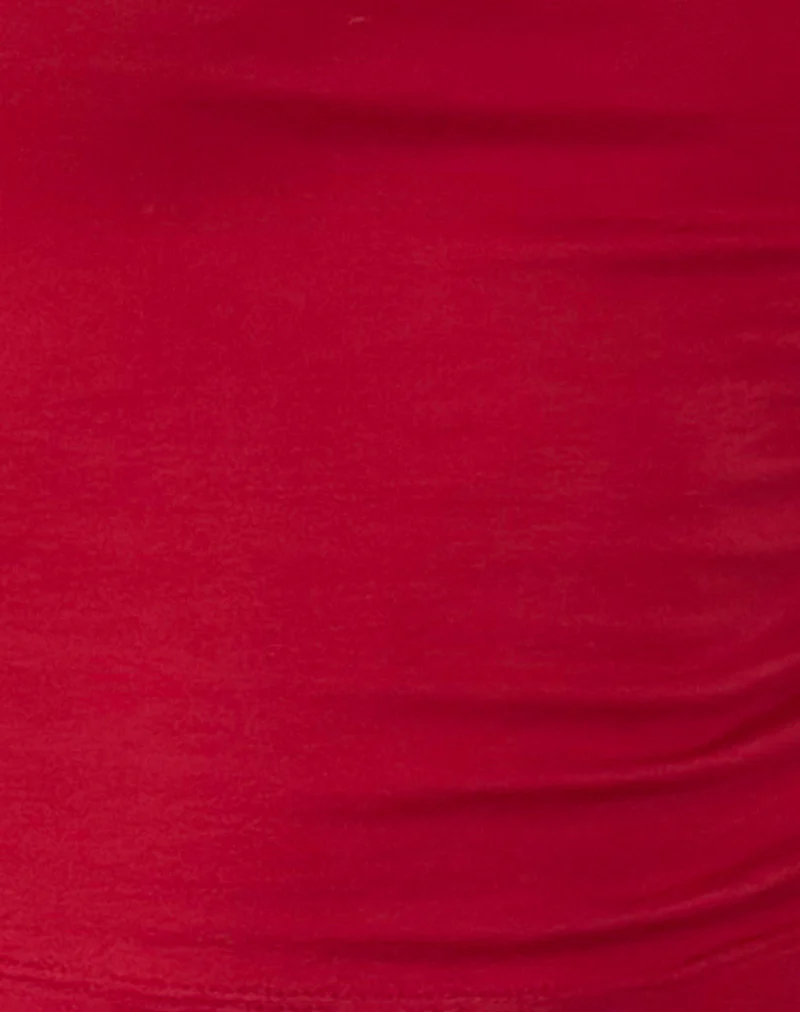 Amabon Long Sleeve Top in Adrenaline Red - Image 6