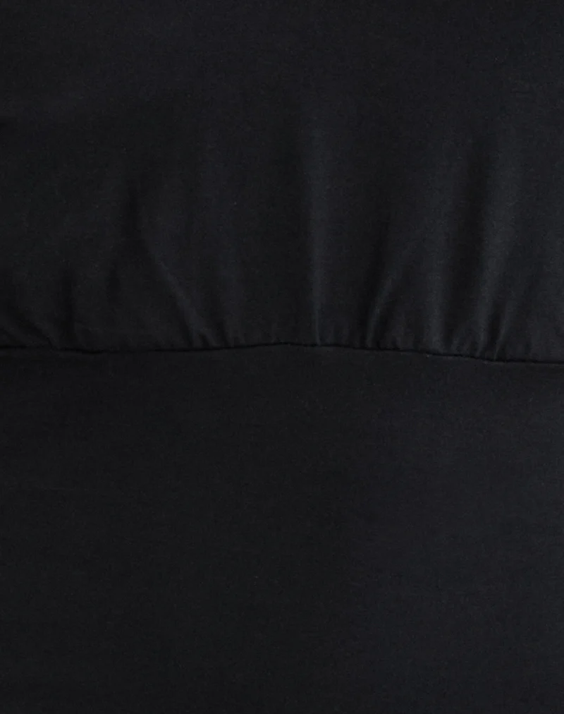 Amarata Batwing Top in Rayon Jersey Black - Image 7