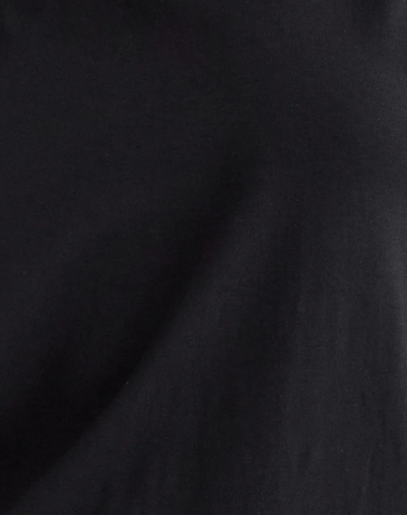 Amelina Backless Mini Dress in Black - Image 6