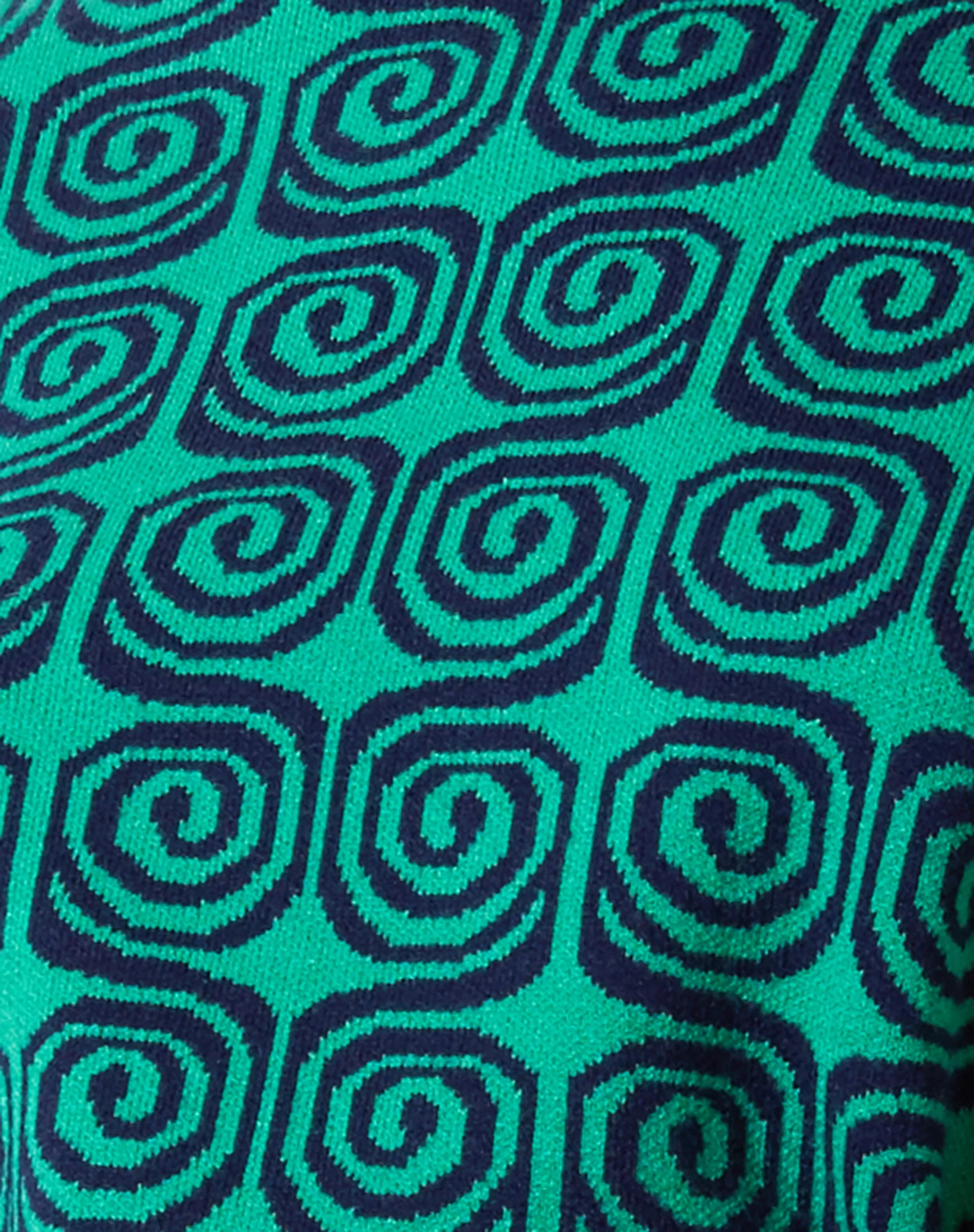 Ammar Jumper in Swirl Green and Blue - Image 6