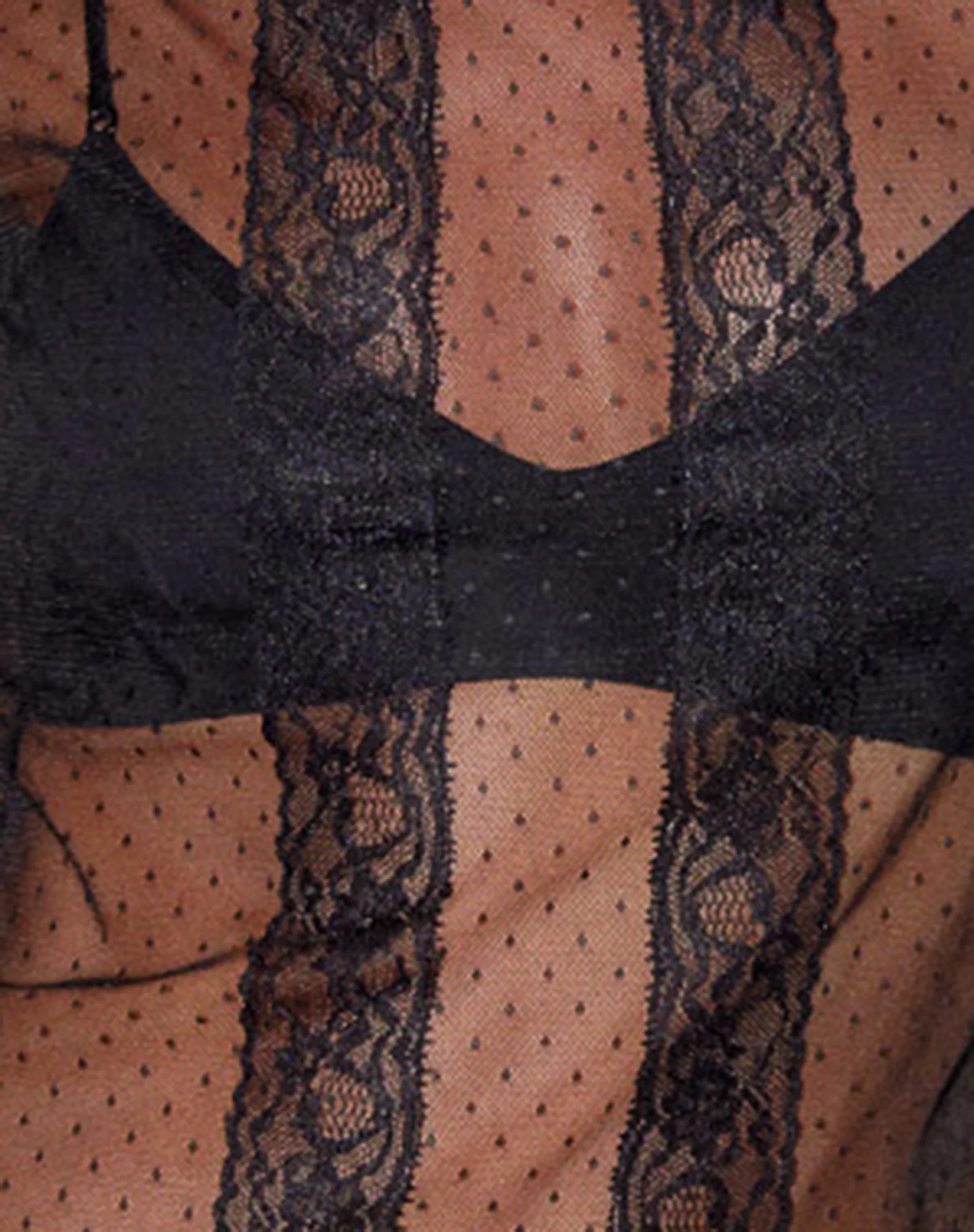 Amrita Unlined Top in Dobby Mesh Black - Image 6
