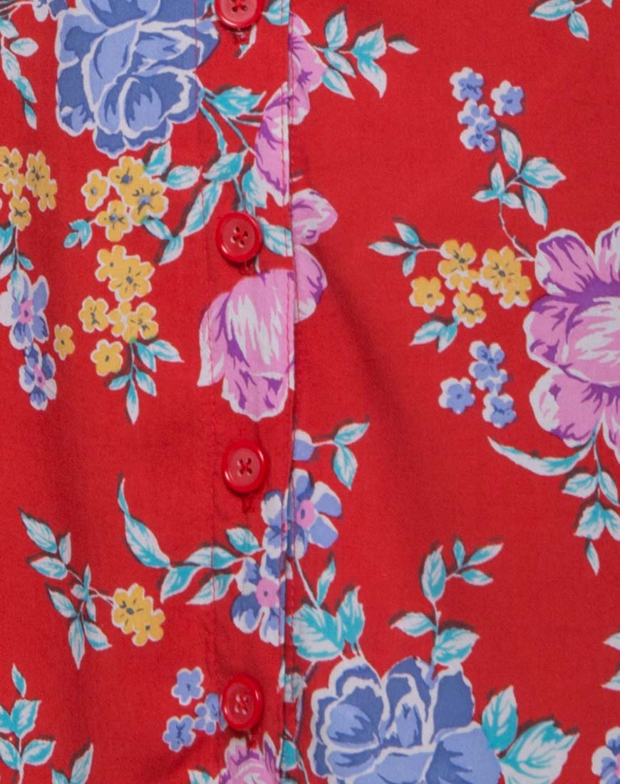 Andrea Skater Skirt in Vintage Fleur - Image 5