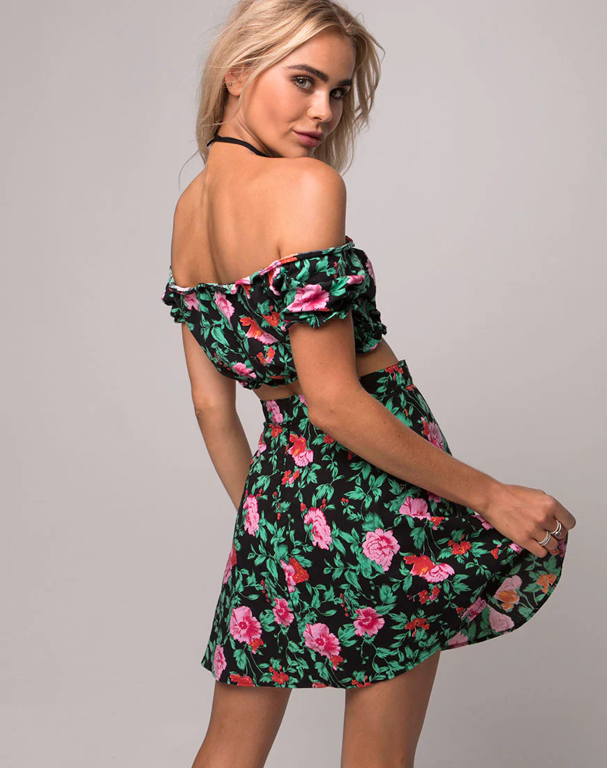 Antonia A Line Skirt in Flower Fling - Image 2
