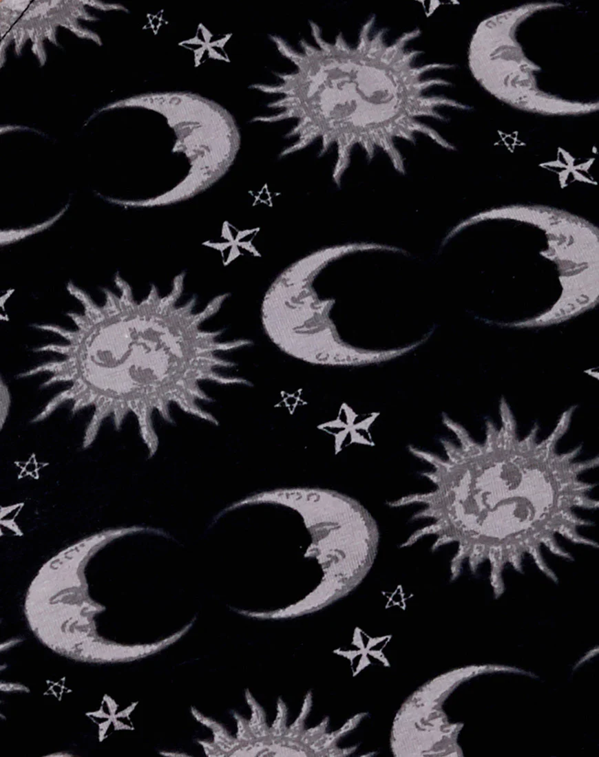 April Crop Top in Moonlight Black - Image 5