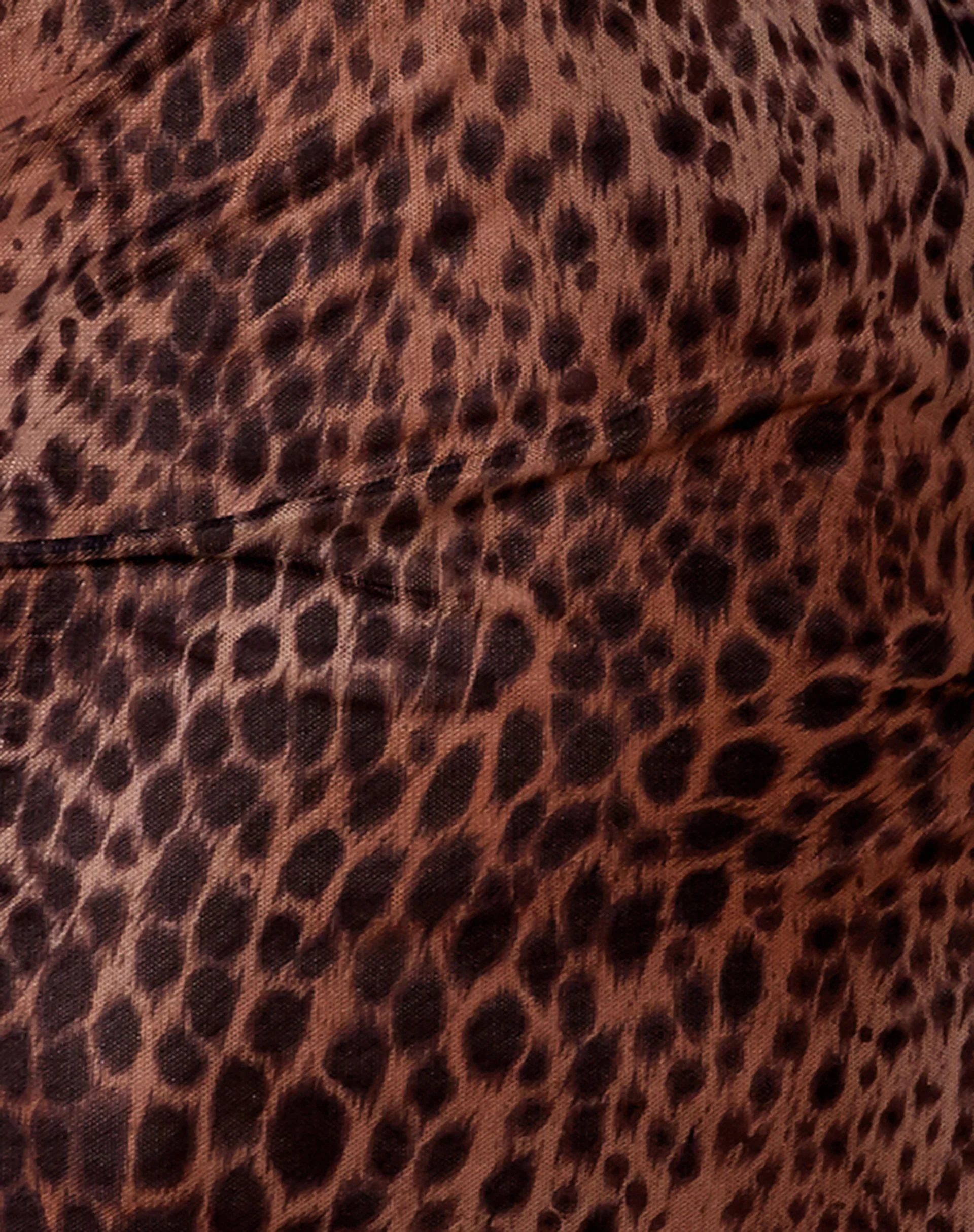 Ardilla Bodycon Dress in Gradient Cheetah Brown - Image 7