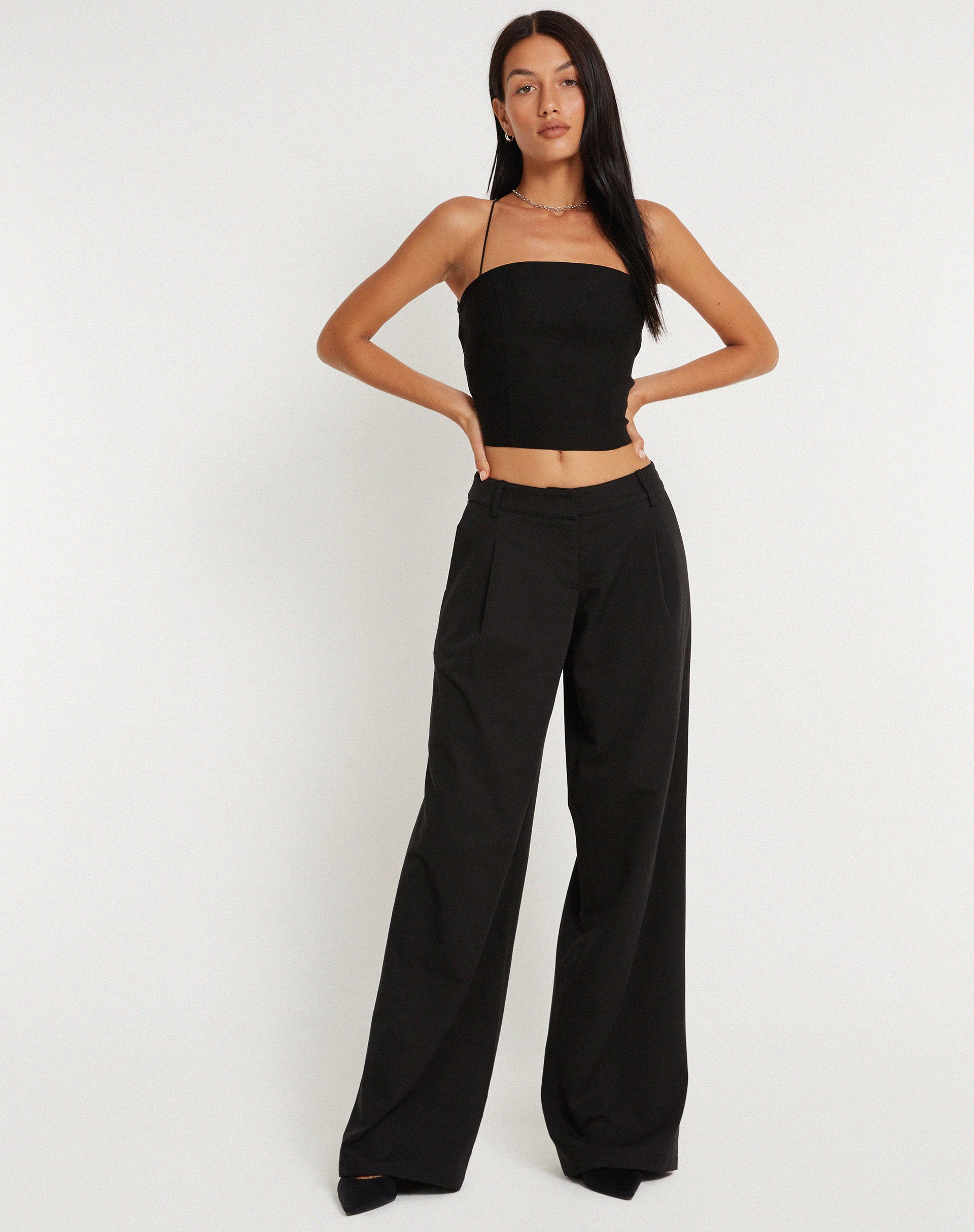 Ariana Crop Top in Black - Image 4