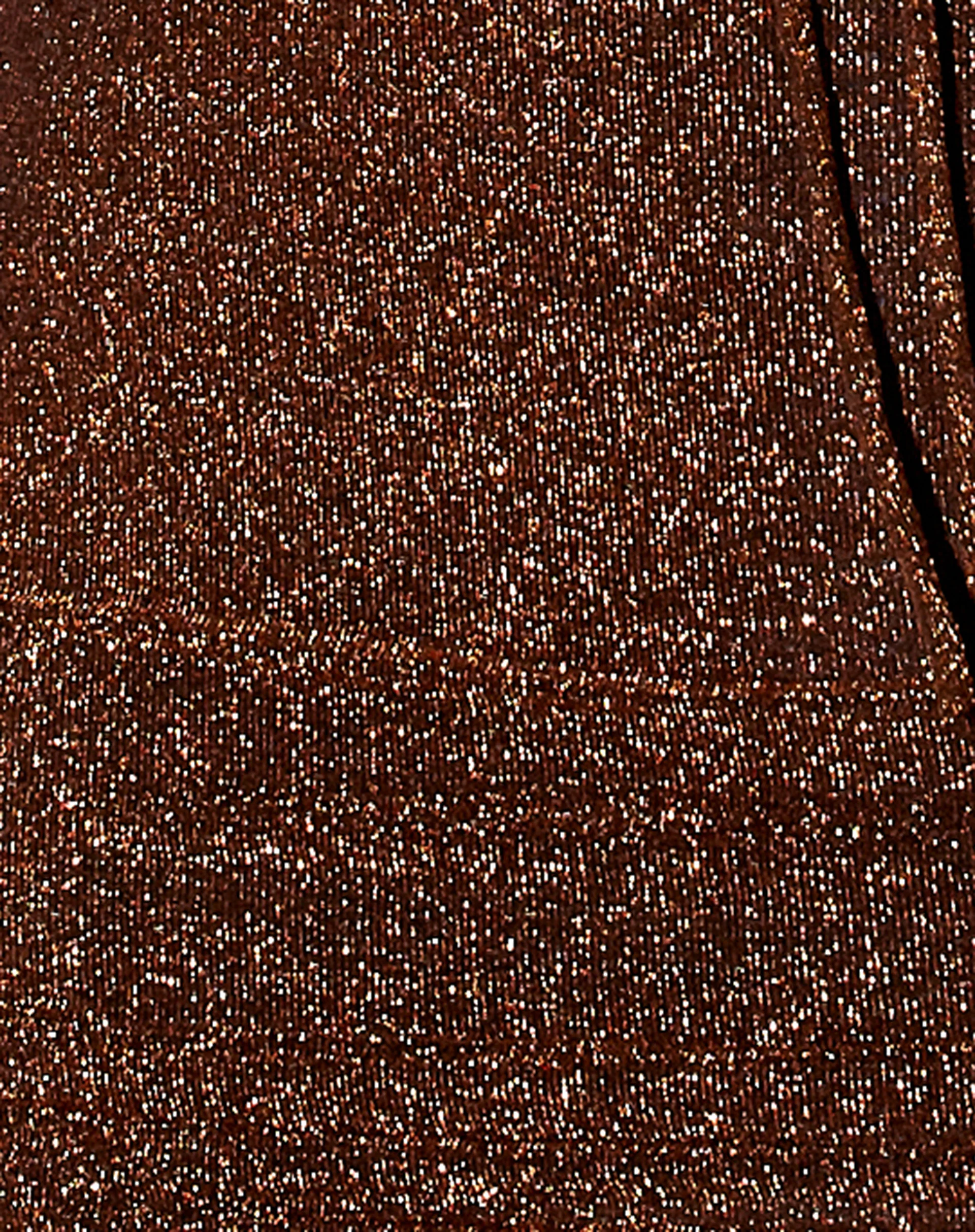 Arji Mini Skirt in Glitter Lurex Bronze - Image 5
