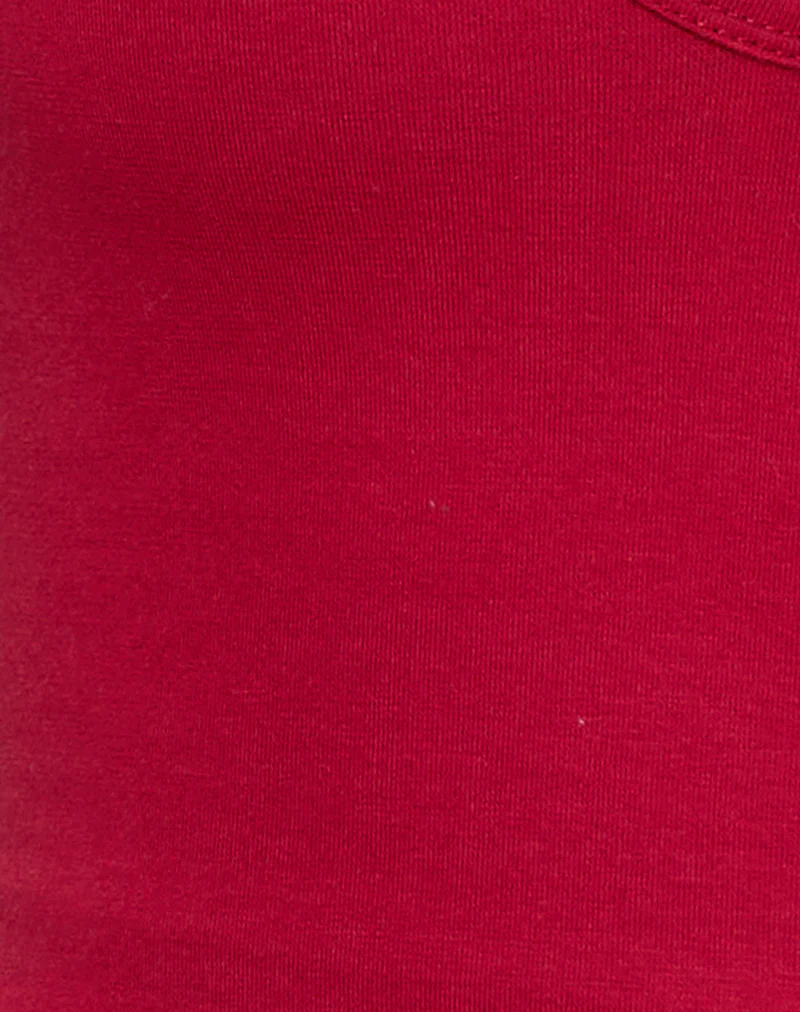 Arlet Plunge Bodysuit in Adrenaline Red - Image 5