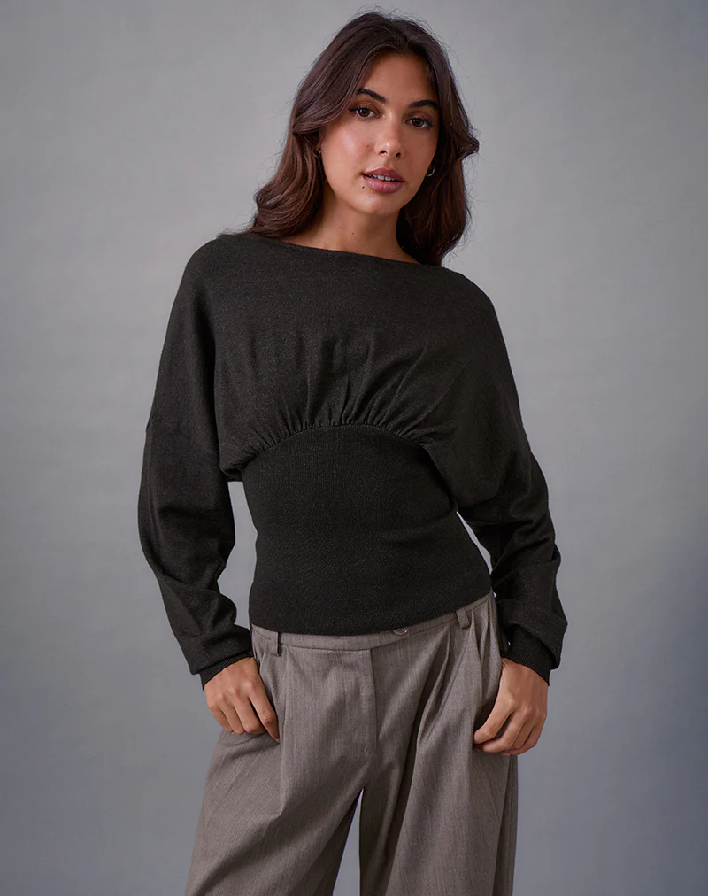 Arvel Jumper in Knit Charcoal