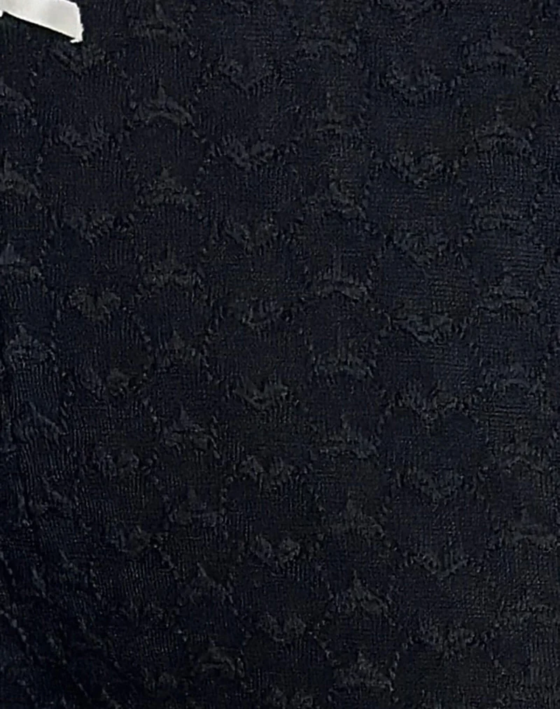 Asih Capri Trousers in Black Heart Lace - Image 5