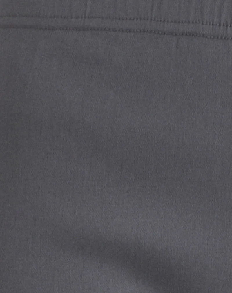 Asla Cropped Capri Trouser in Stretch Tailoring Charcoal - Image 5