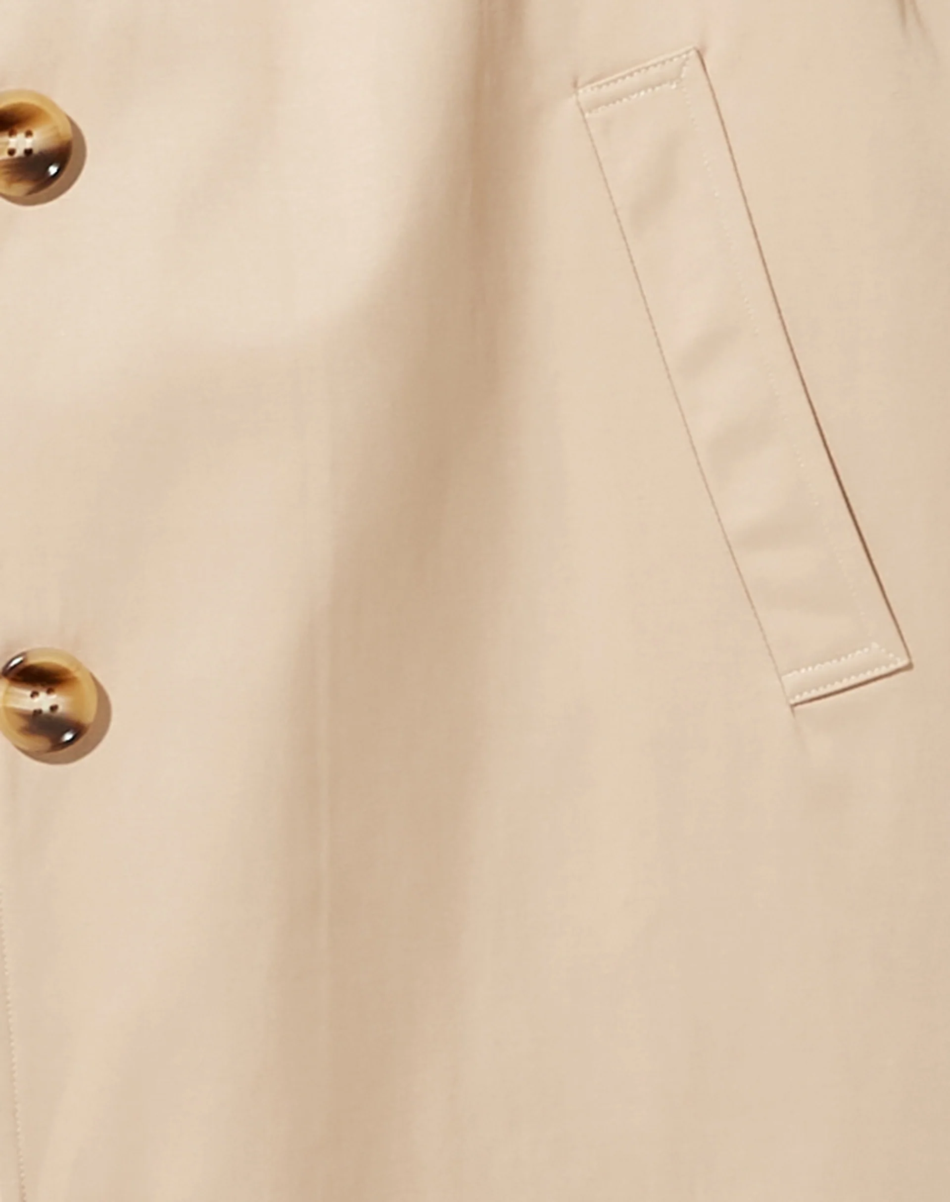 Assa Trench Coat in Beige with Stripe Lining - Image 6