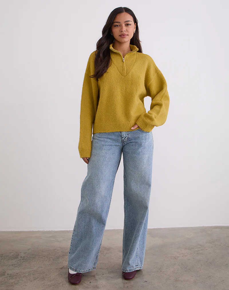 Atine Jumper in Ochre Mustard - Image 4