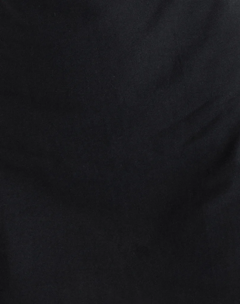 Ayana Backless Mini Dress in Black - Image 6