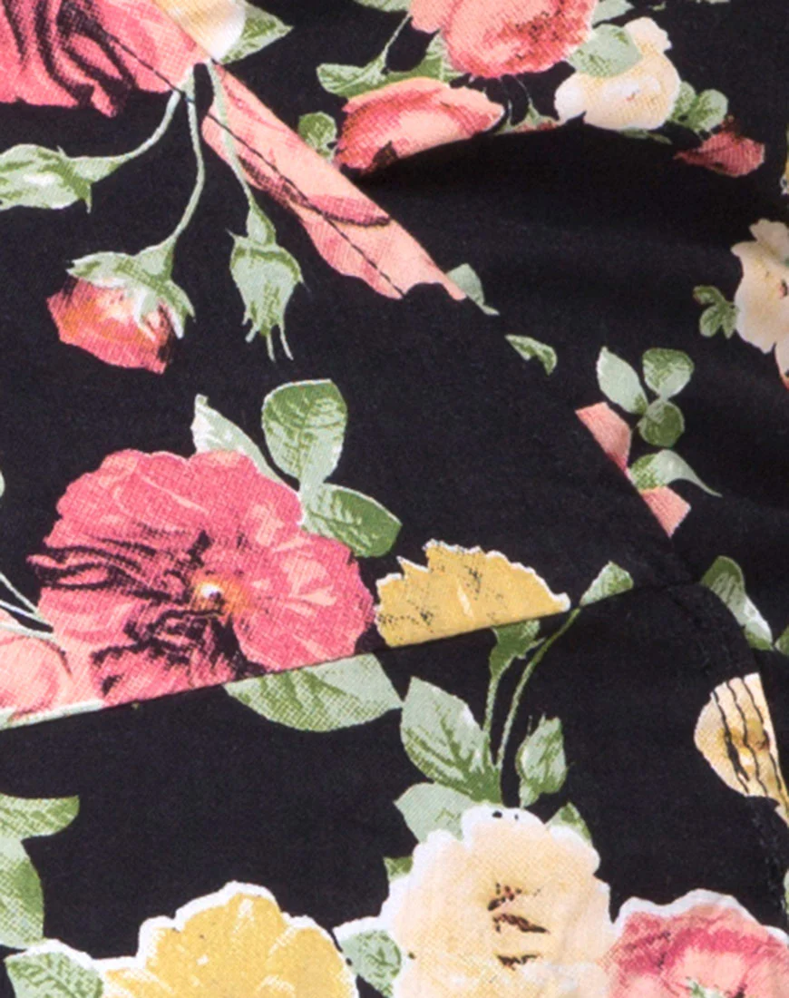 Azetti Wrap Dress in Vintage Floral - Image 5