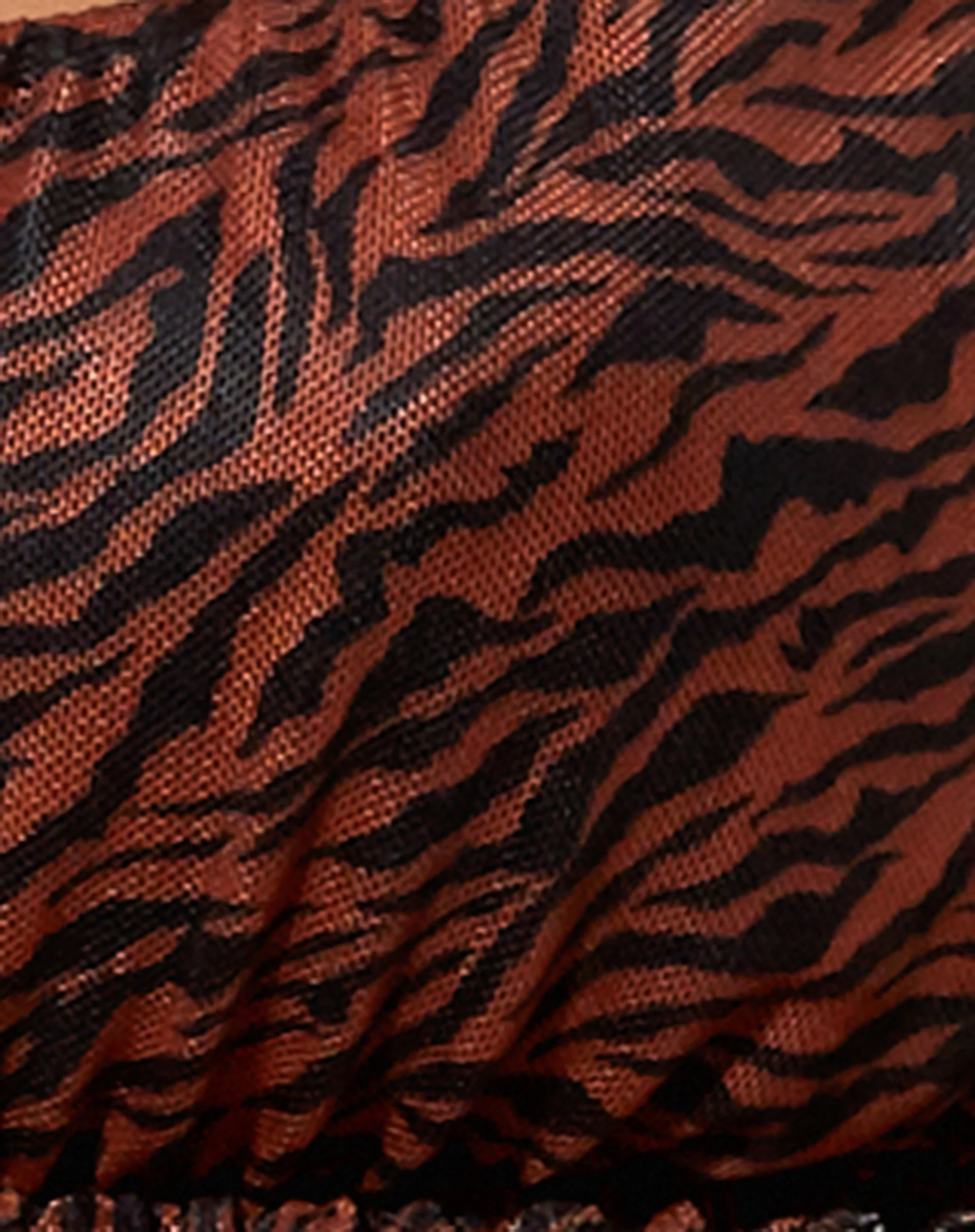 Baile Bralette in Mini Zebra Black and Brown - Image 7