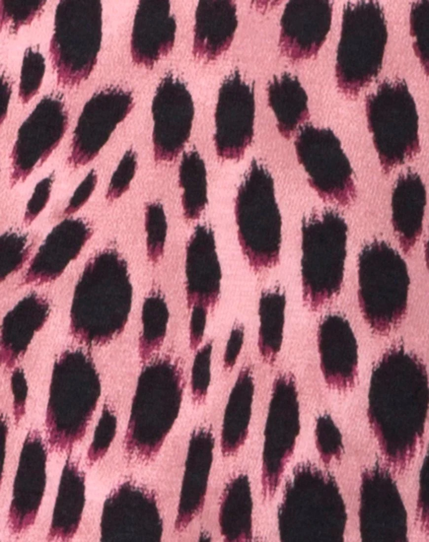 Baja Bodice in Pink Cheetah - Image 5