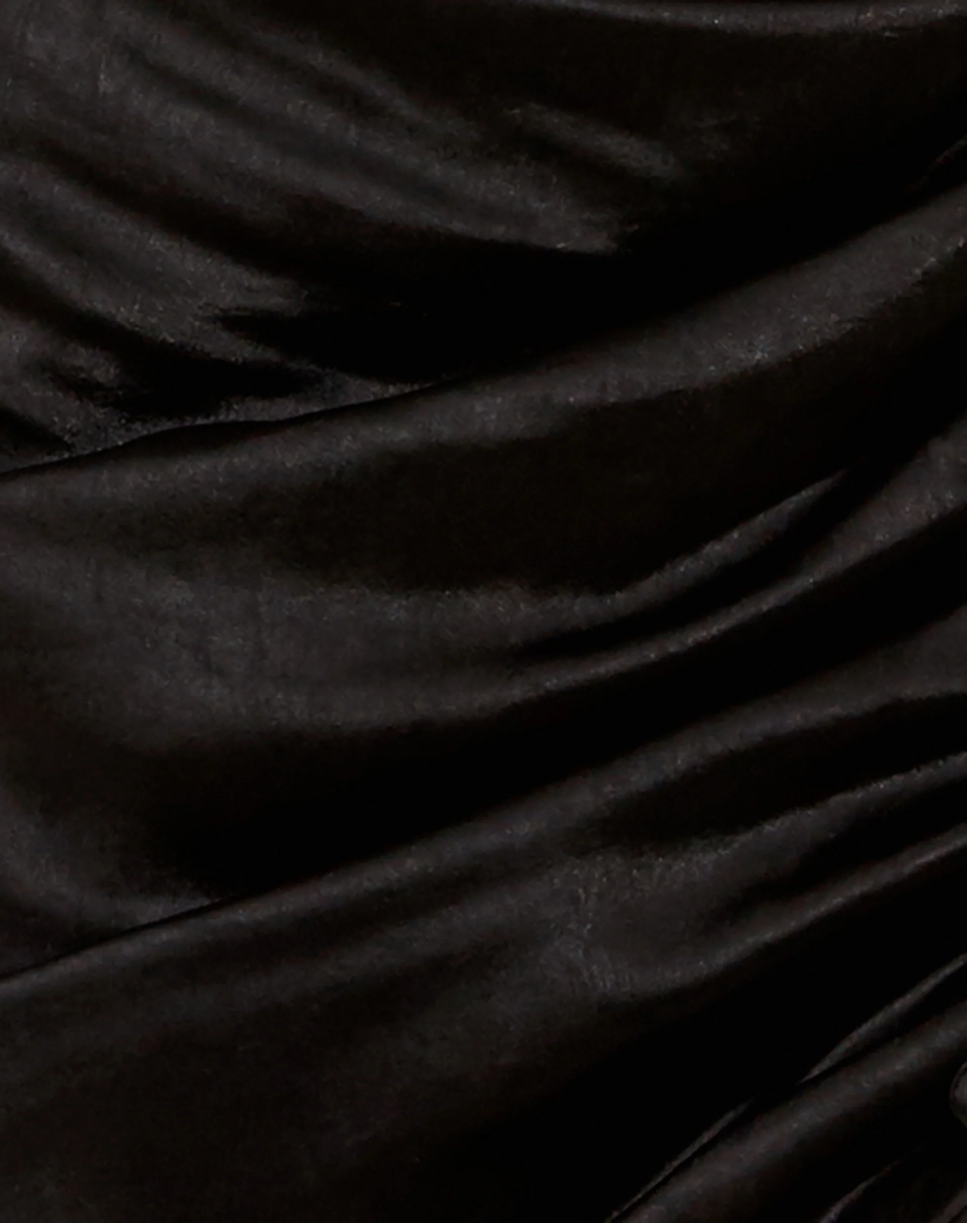 Balta Mini Skirt in Satin Black - Image 6