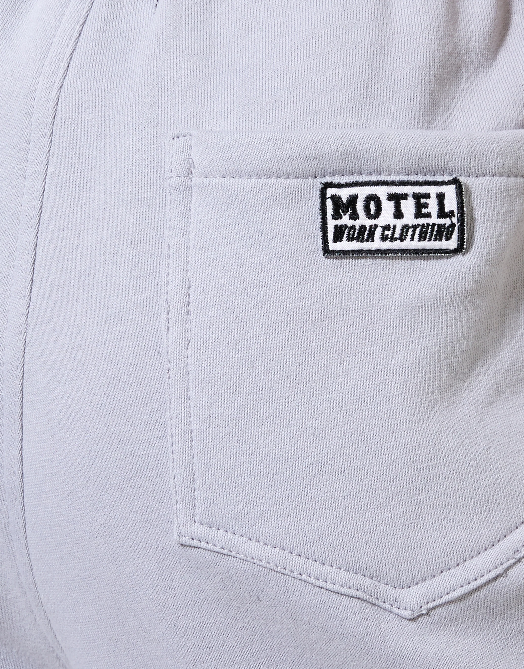 Bamal Jogger in Lunar Rock with Motel Work Clothing Label Embro - Image 6