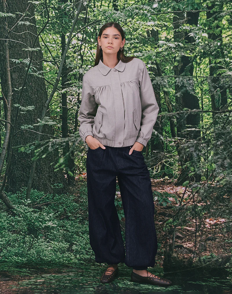 Banaran Balloon Trouser in Chambray Indigo - Image 2