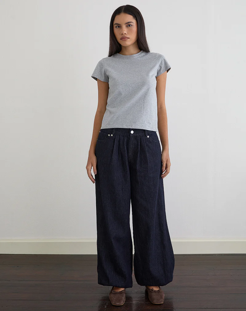 Banaran Balloon Trouser in Chambray Indigo - Image 4