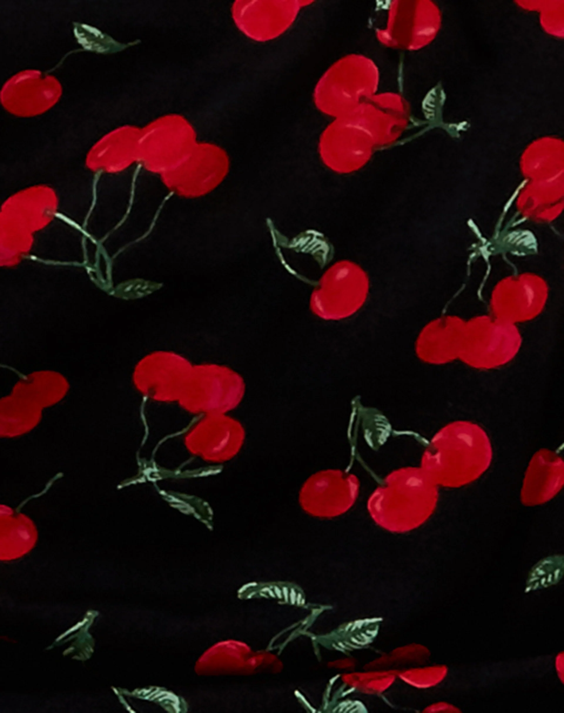 Bandana in Cherries Black - Image 3