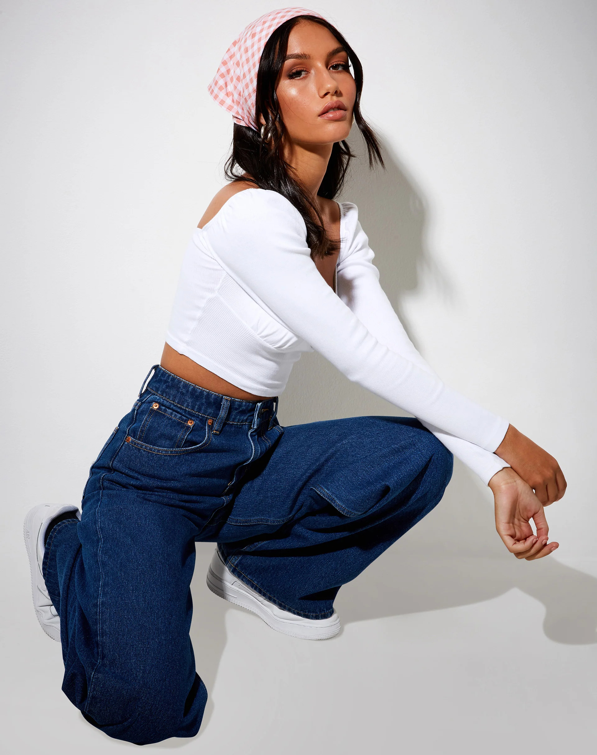 Bandana in Pink Check - Image 2