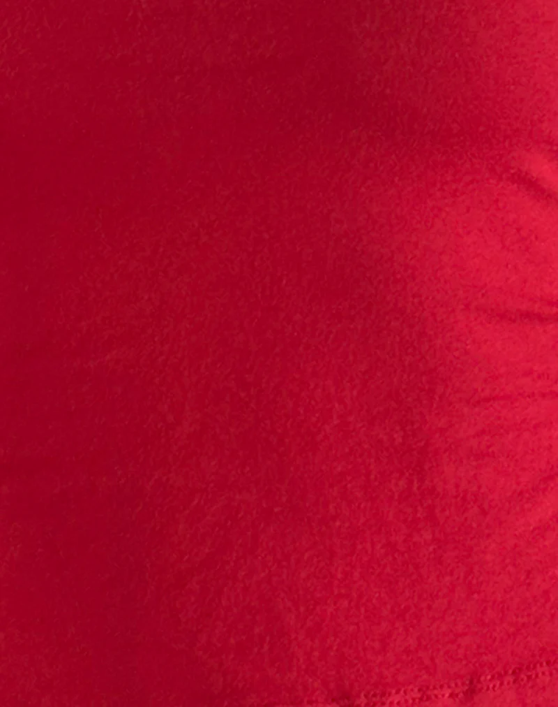 Baruna Tie Back Basic Top in Adrenaline Red - Image 5
