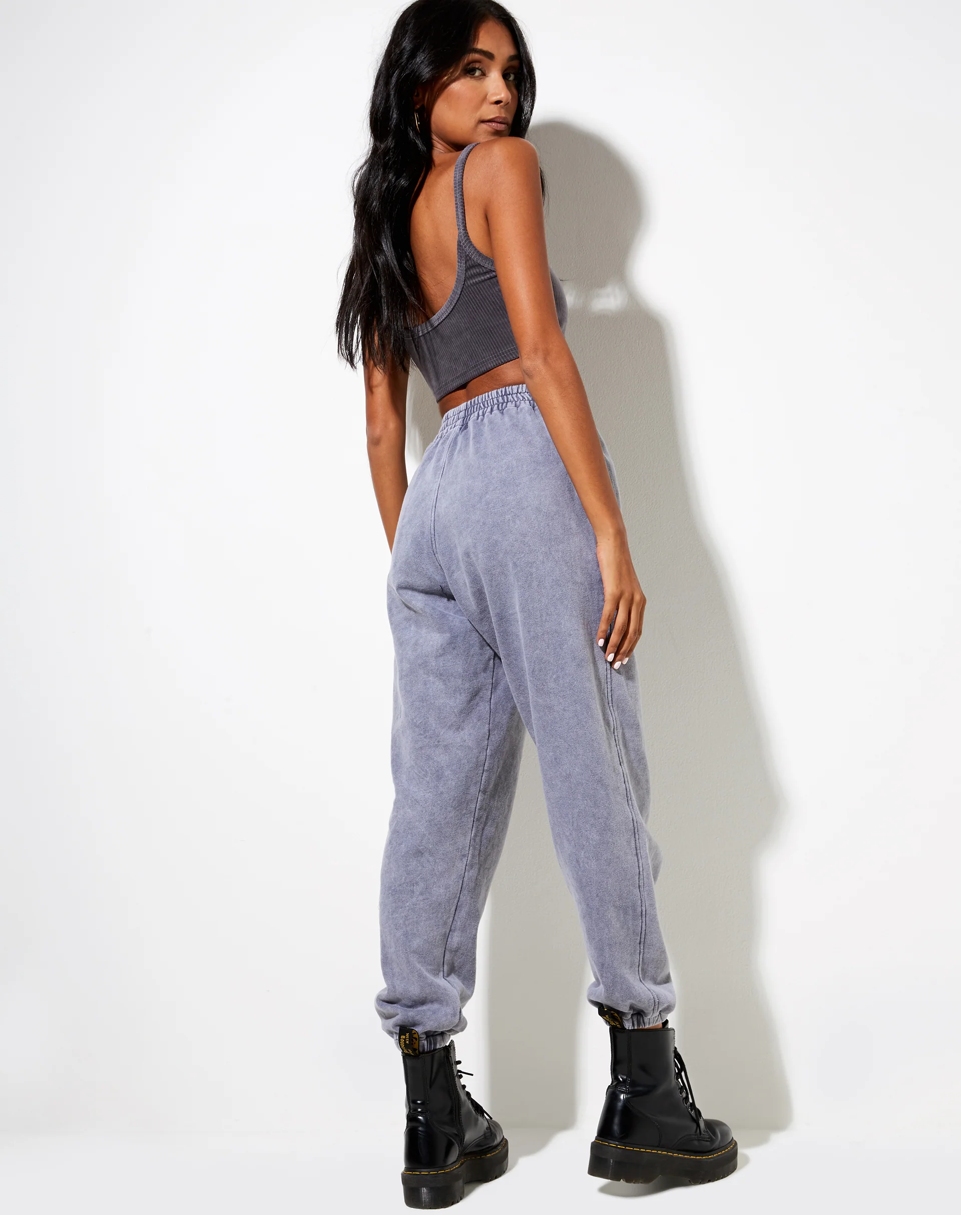 Basta Jogger in Charcoal Wash 'Angel Energy' Wings - Image 2