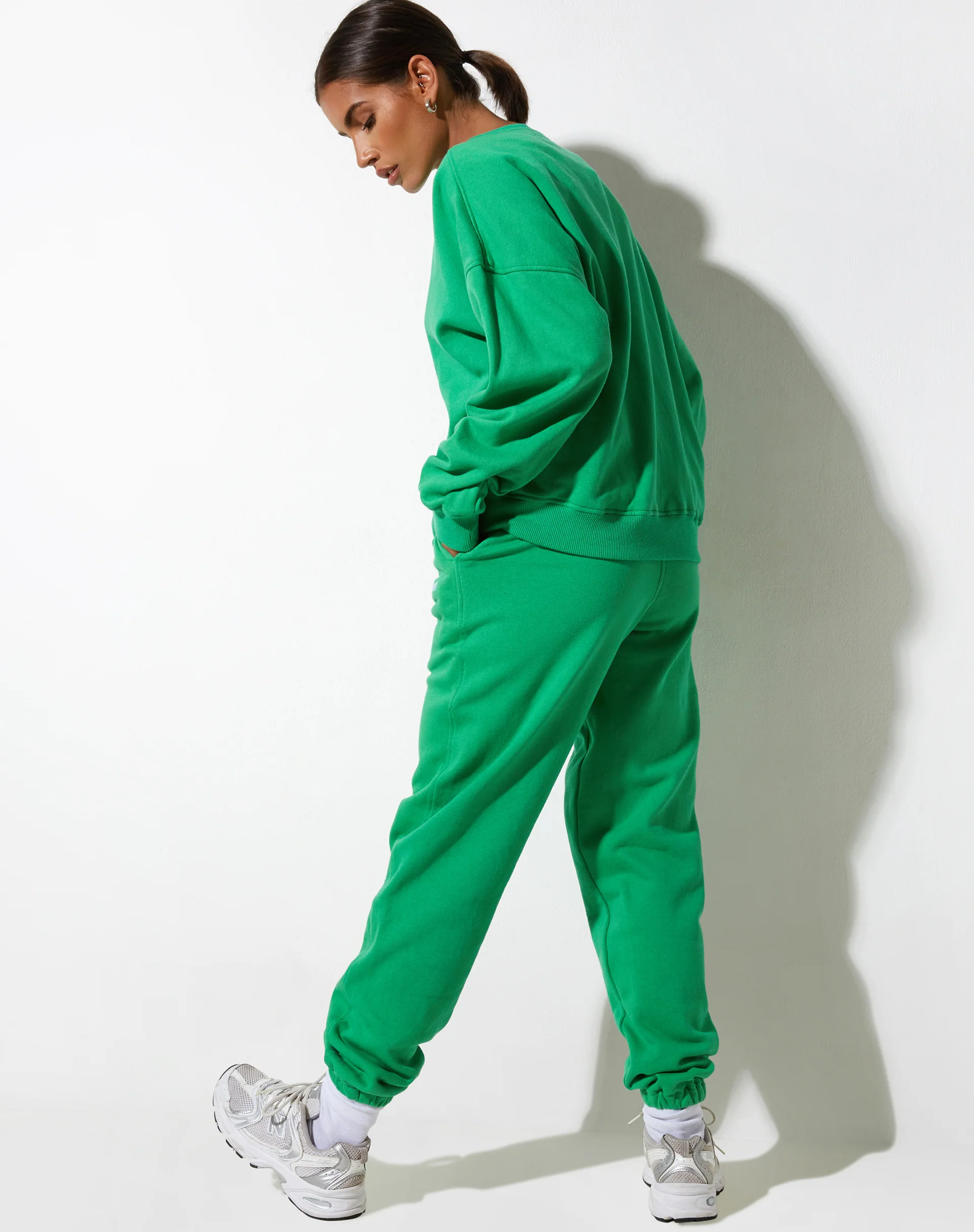 Basta Jogger in Fun Green with 'Live Better' Embro - Image 3
