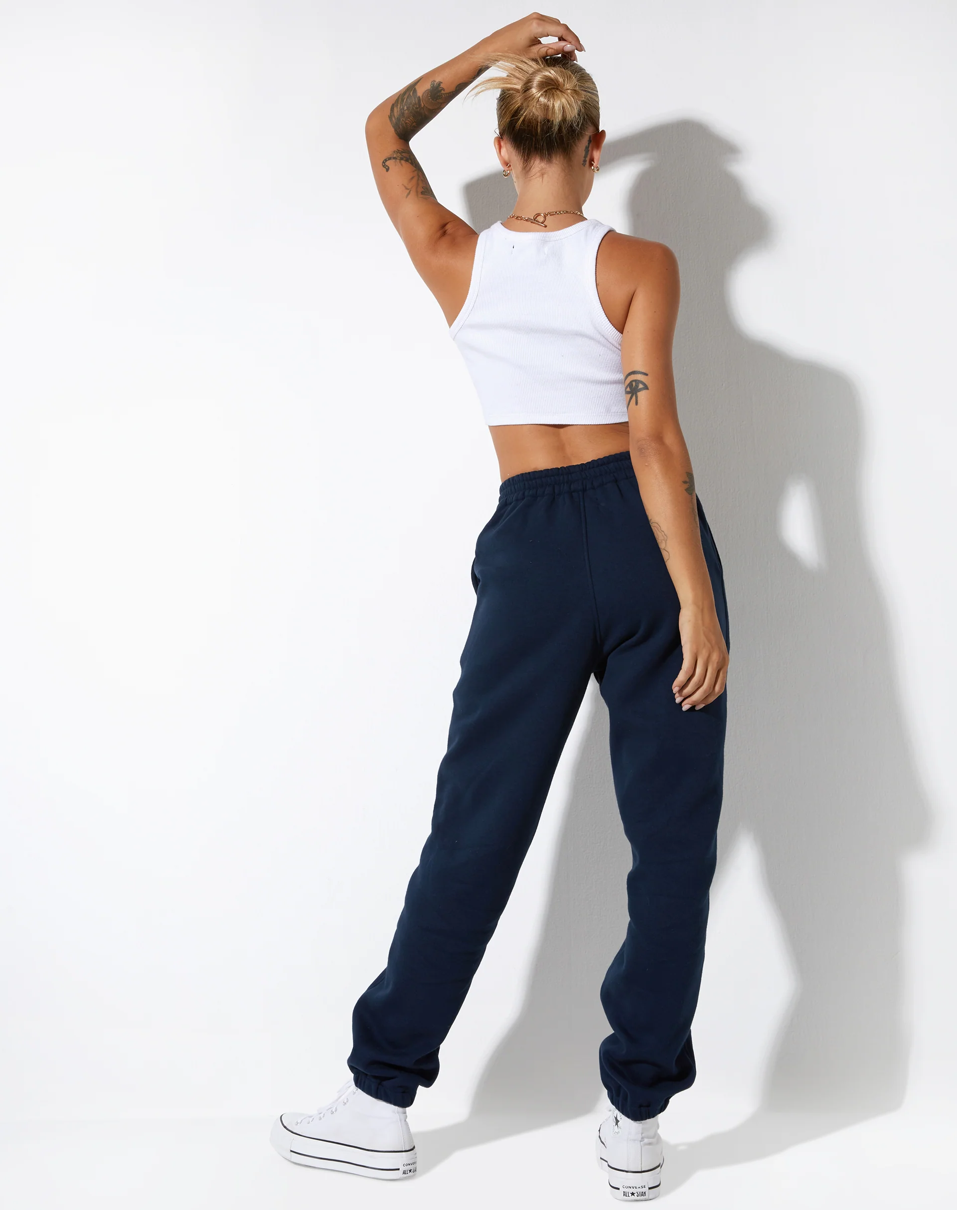 Basta Jogger in Navy Citrus Stripe Football 1999 - Image 3