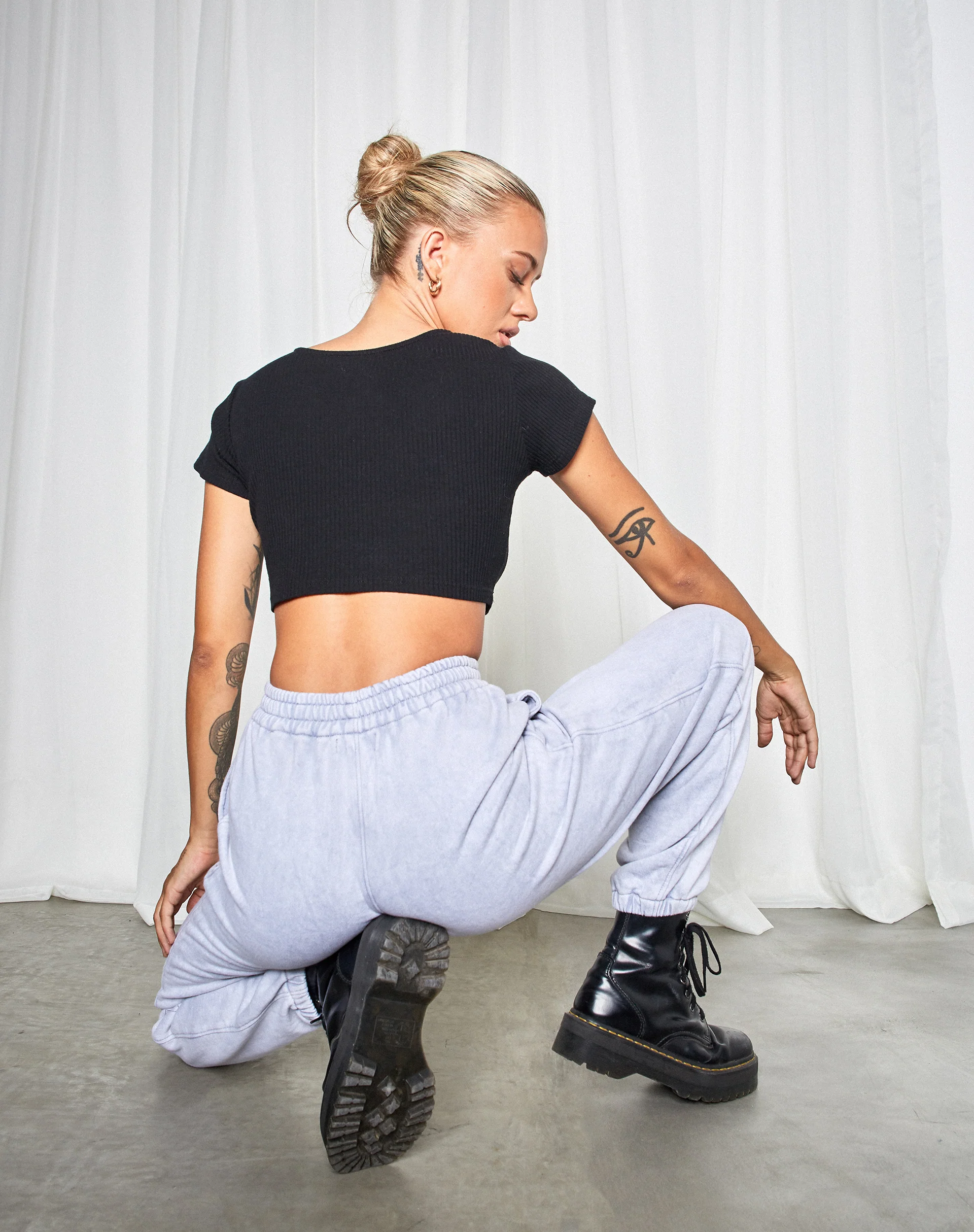 Basta Jogger in Silver Wash Energy Embro - Image 5